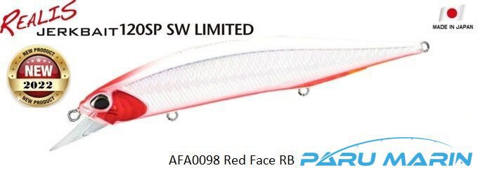 Duo Realis Jerkbait 120SP SW AFA0098 / Red Face RB