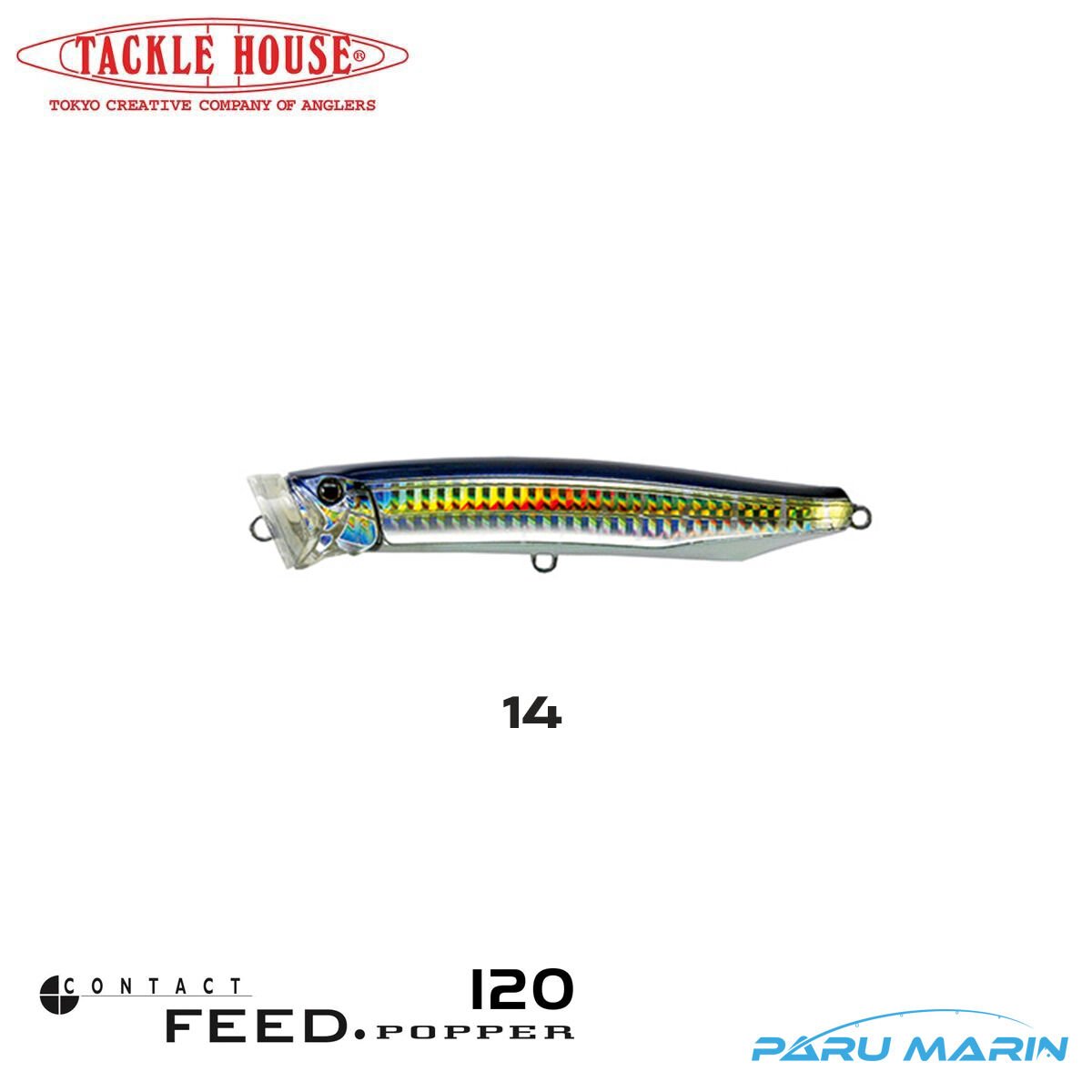 Tackle House Feed Popper 120 No: 14 Maket Balık
