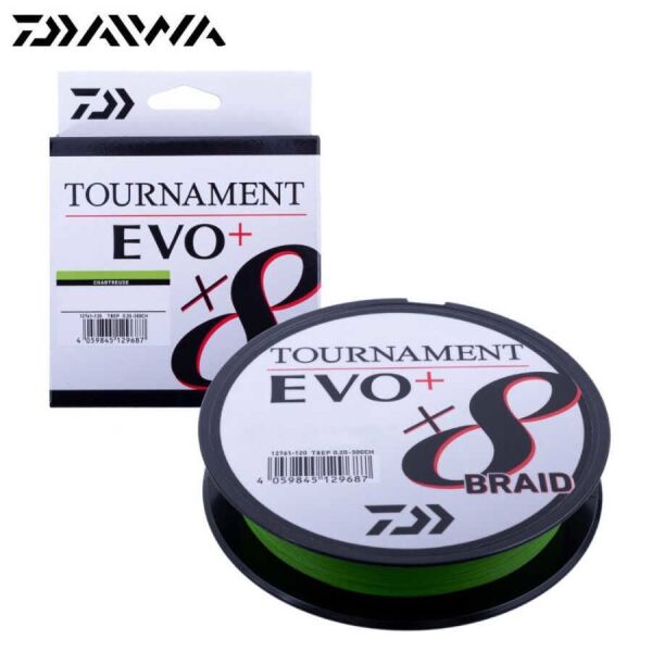 Daiwa Tournament Evo+ x8 135 Mt. 0.18mm 8.6kg. Açık Yeşil İp Misina