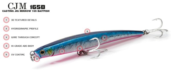 Molix Casting Jig Minnow 165  - 16.5 cm. Sahte Balık, #249 Spring Sarda