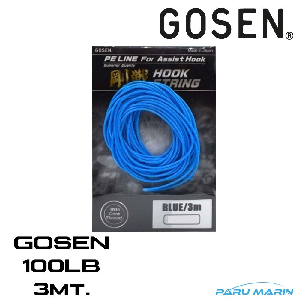 Gosen Assist PE Line (Mavi) Jig Asist İpi 100lb. 3mt.