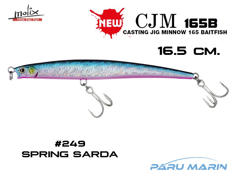 Molix Casting Jig Minnow 165  - 16.5 cm. Sahte Balık, #249 Spring Sarda