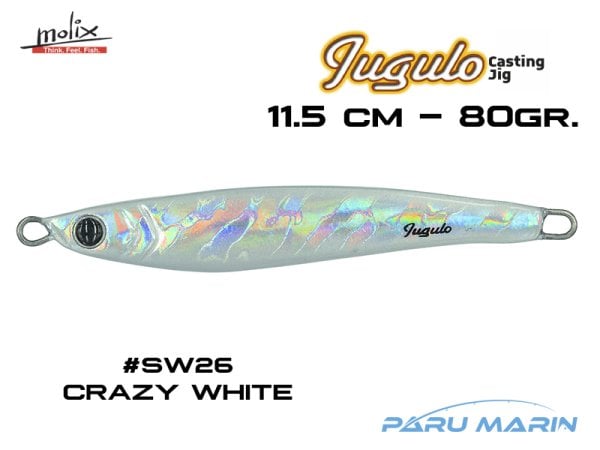 Molix Jugulo Casting Jig 80 gr. #SW26 Crazy White