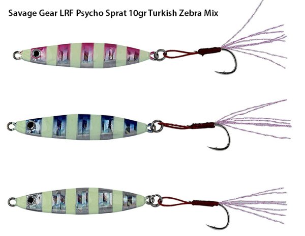 Savage Gear Psycho Sprat 10gr. Lrf 3 Adet (Turkish Zebra Mix) Suni Yem