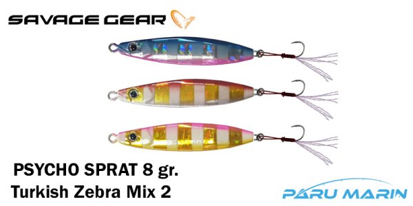 Savage Gear Psycho Sprat 8gr. 3 Adet (Turkish Zebra Mix 2) Suni Yem