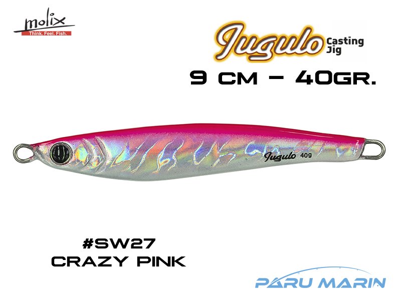 Molix Jugulo Casting Jig 40 gr. #SW27 Crazy Pink