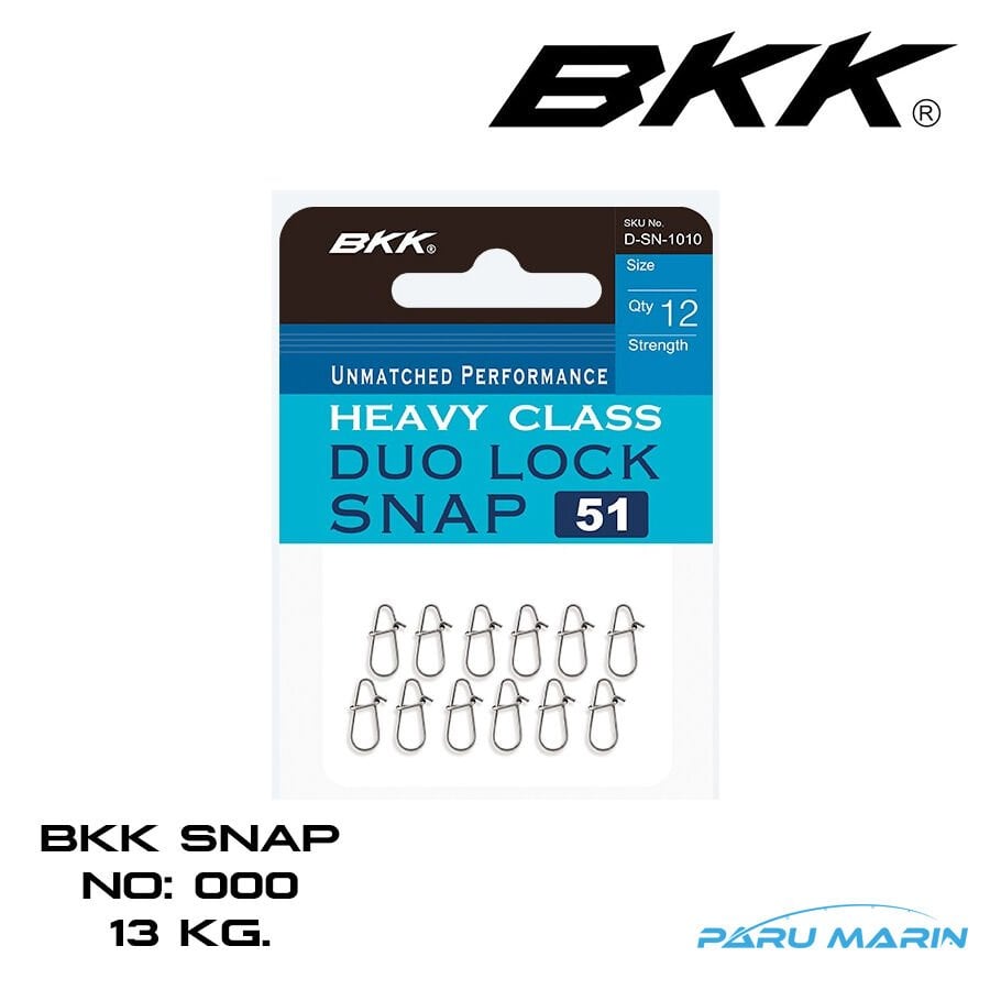 BKK Duolock 51 Snap Klips No: 000 , 13 Kg.