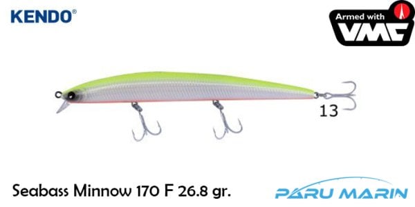 Kendo Seabass Minnow 170 26.8gr. Floating Suni Yem No:13