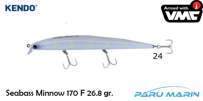 Kendo Seabass Minnow 170 26.8gr. Floating Suni Yem No:24