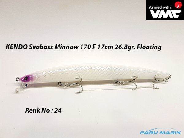 Kendo Seabass Minnow 170 26.8gr. Floating Suni Yem No:24