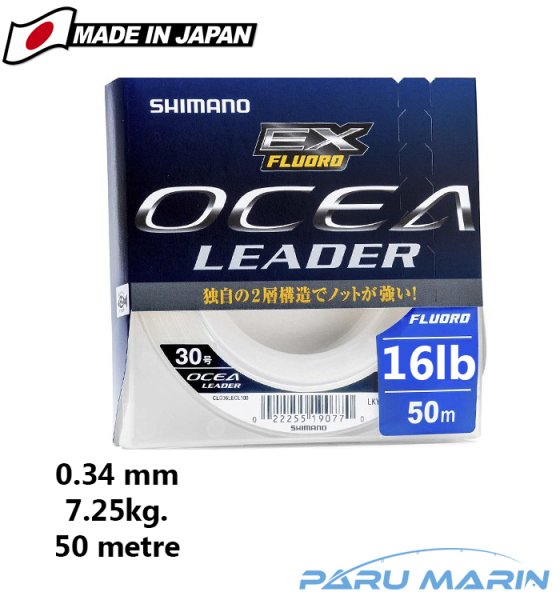 Shimano Ocea Leader EX Fluoro 0.34mm-16lb 50mt.