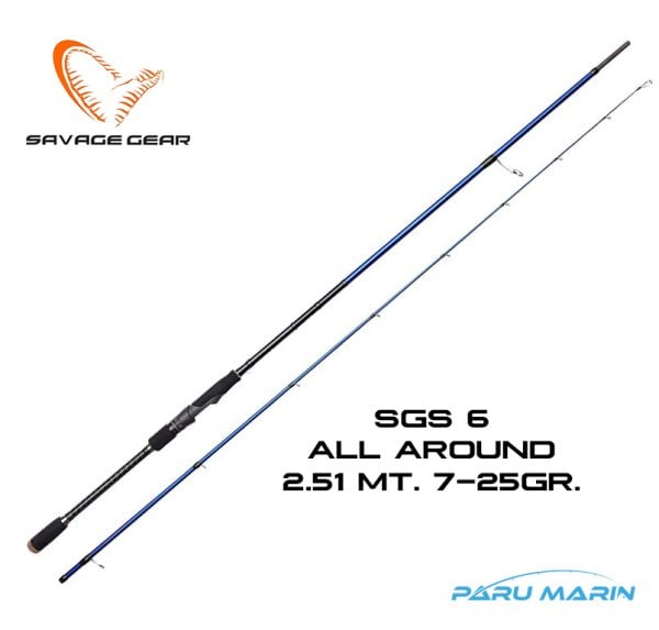 Savage Gear SGS6 All Around Spin 251cm 7-25gr. Olta Kamışı