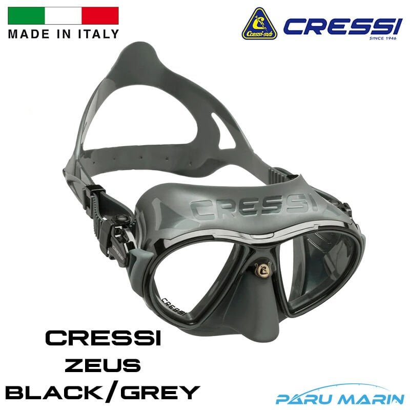 Cressi Zeus Black / Grey Dalış ve Yüzme Maskesi