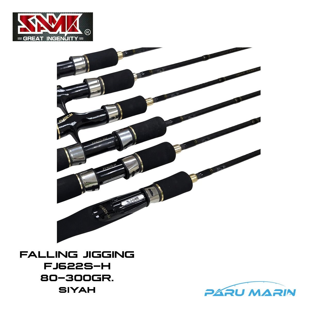SAME Falling Slow Pitch Tetiksiz FJ-622S-H 1.89m 80-300gr. Jig Olta Kamışı