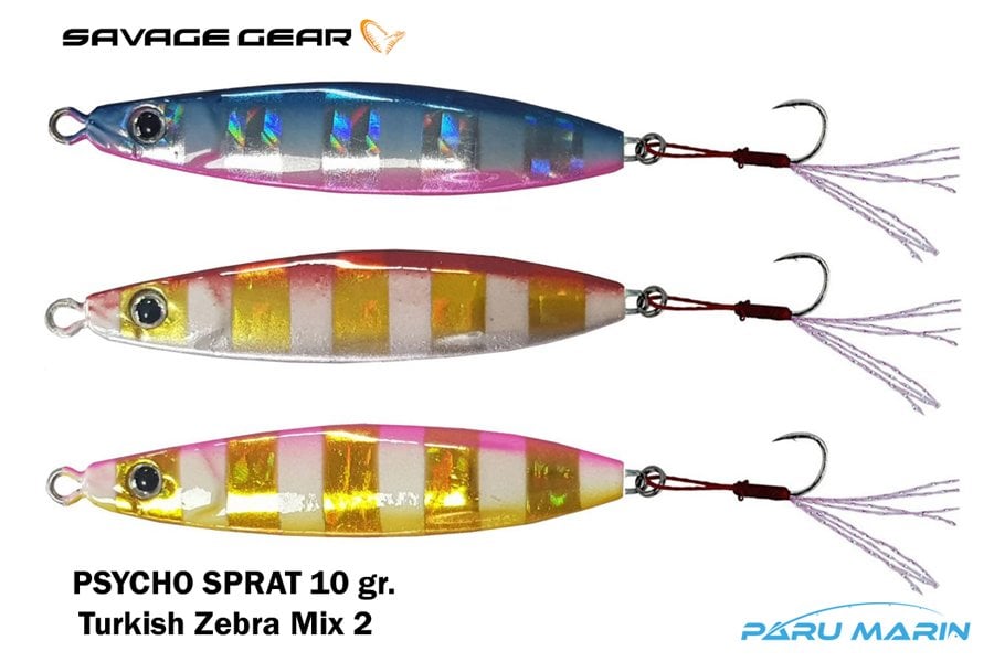 Savage Gear Psycho Sprat 10gr. Lrf 3 Adet (Turkish Zebra Mix 2) Suni Yem