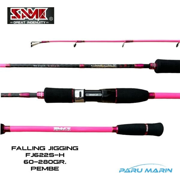 SAME Falling Slow Pembe Tetiksiz FJ-622S-H 1.89m 60-280gr. Jig Olta Kamışı