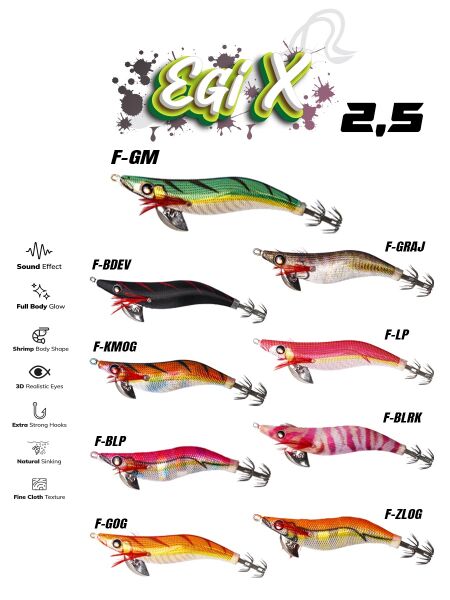Fujin Egi X 2.5 10gr Kalamar Zokası F-BDEV