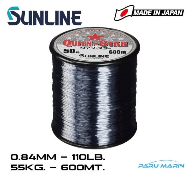 Sunline Queen Star 0.84mm 110Lb. 600 Mt. Smoke Gray Misina