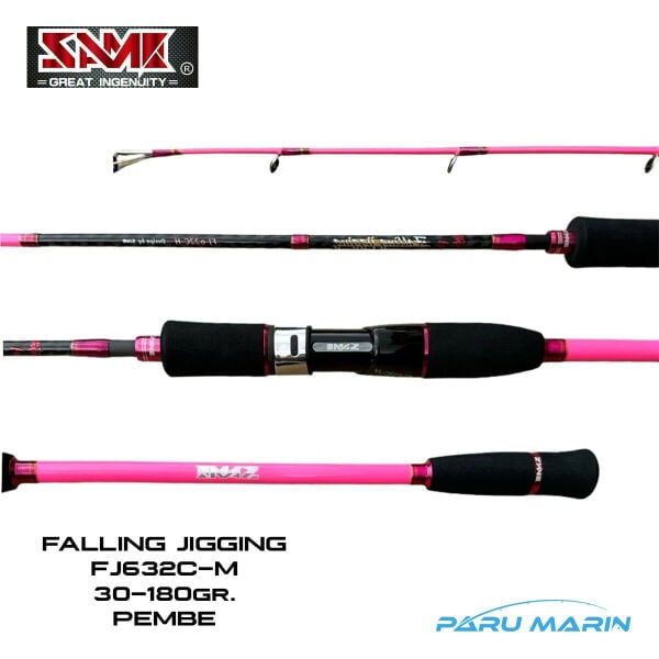 SAME Falling Slow Pembe Tetikli FJ-632C-M 1.91m 60-180gr. Jig Olta Kamışı