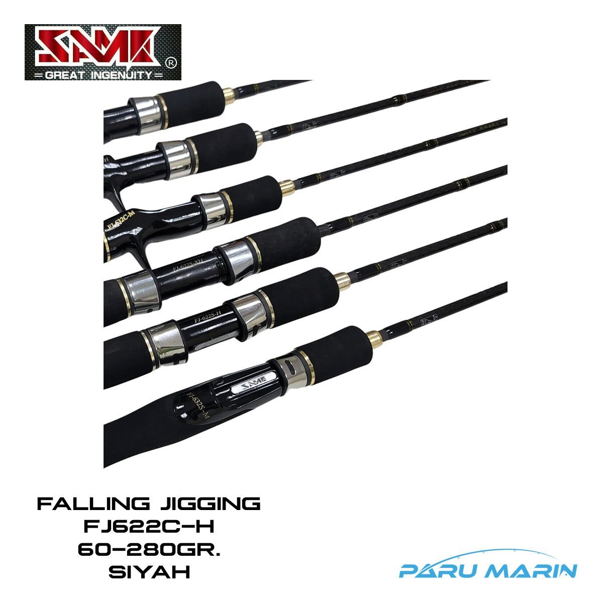 SAME Falling Slow Pitch Tetikli FJ-622C-H 1.89m 60-280gr. Jig Olta Kamışı