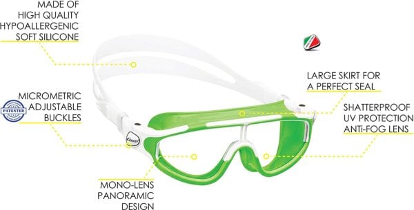 Cressi Baloo 2-7 Yaş Lime / White Deniz Gözlüğü
