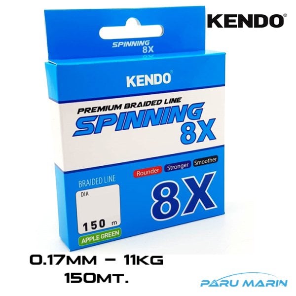 Kendo Spinning 8X Açık Yeşil 0.17mm -150mt Örgü İp Misina