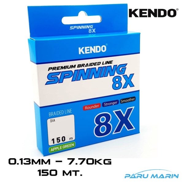 Kendo Spinning 8X Açık Yeşil 0.13mm -150mt Örgü İp Misina