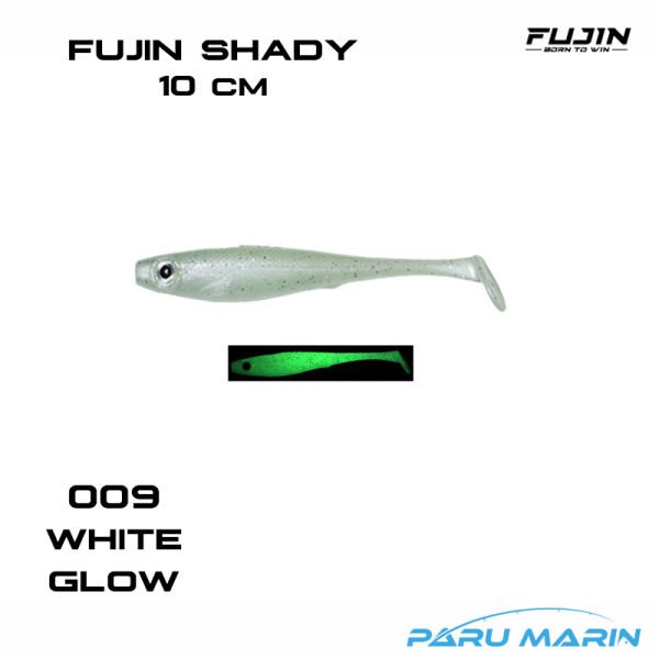 Fujin Shady 10cm Silikon Balık 009 White Glow