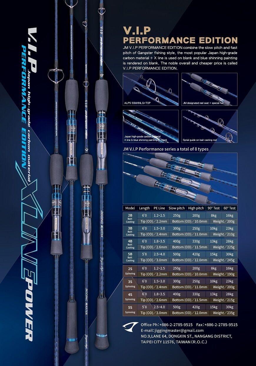Jigging Master V.I.P. Performance #3B 182cm 250-300gr. Tetikli Spiral Kamış