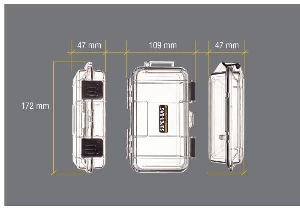 Super Box SF-1580 Şeffaf Su Geçirmez Kutu Küçük Boy