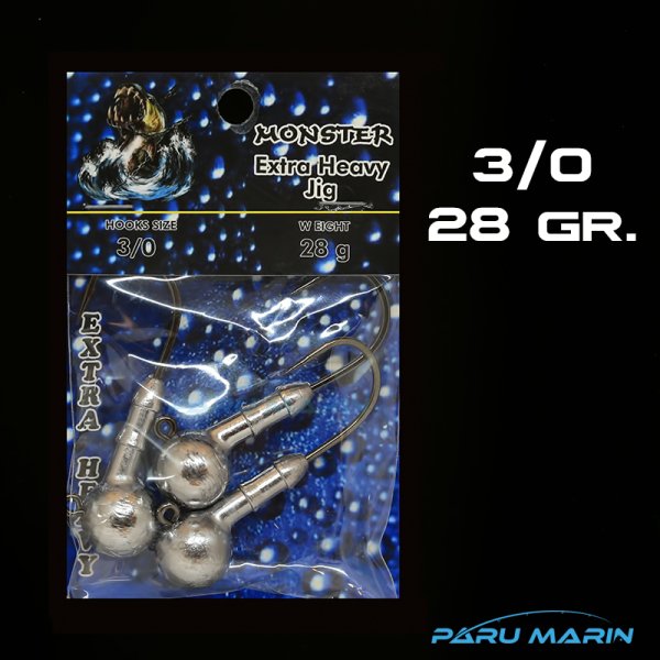 Monster Extra Heavy Jighead MO-28 - 28gr #3/0
