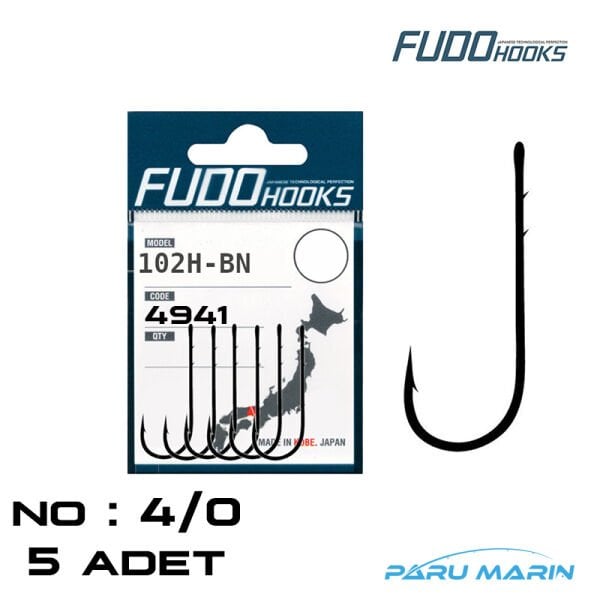 FUDO 4941 102H-BN No:4/0 Uzun Tırnaklı Olta İğnesi