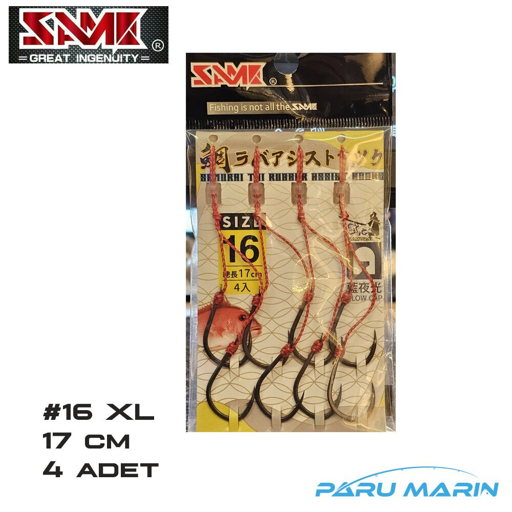 SAME Samurai Tai Rubber Assist Set No: 16 XL , 4 adet