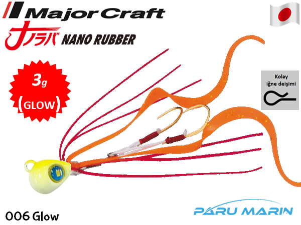 Major Craft Nano Rubber 3gr. 006 Glow