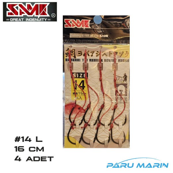 SAME Samurai Tai Rubber Assist Set No: 14 L , 4 adet
