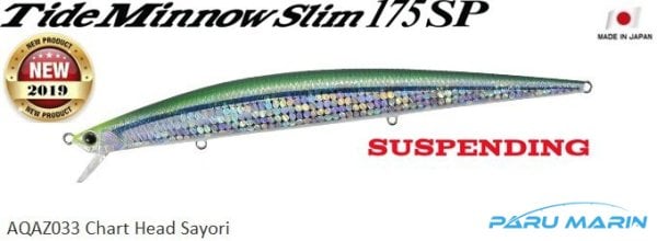 Duo Tide Minnow Slim 175SP AQAZ033 Chart Head Sayori
