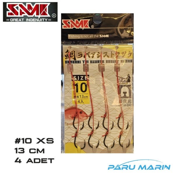 SAME Samurai Tai Rubber Assist Set No: 10 XS , 4 adet