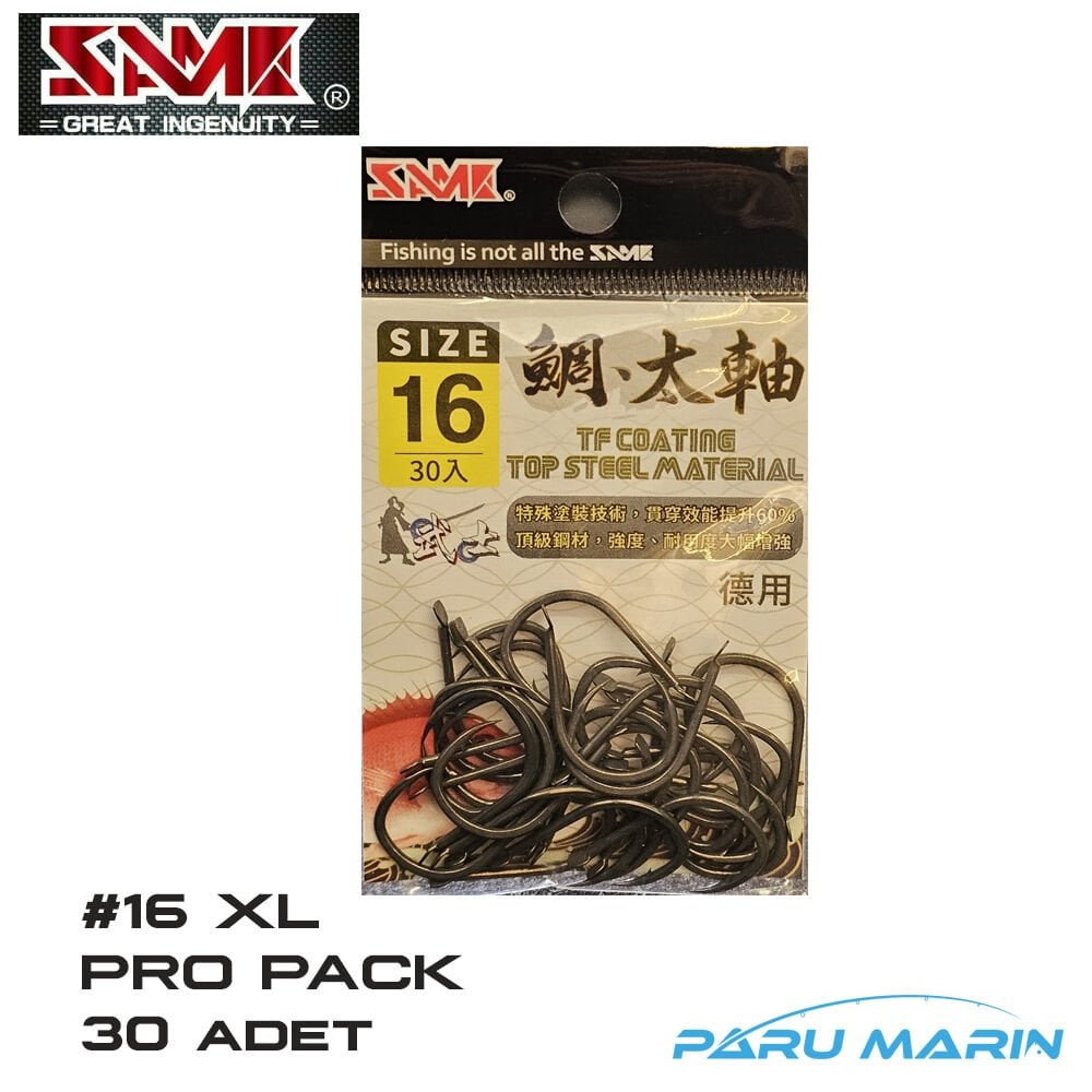 SAME Teflon Tai Rubber Assist İğne No: 16 XL , Büyük Paket 30 adet