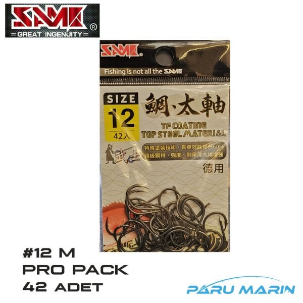 SAME Teflon Tai Rubber Assist İğne No: 12 M , Büyük Paket 42 adet