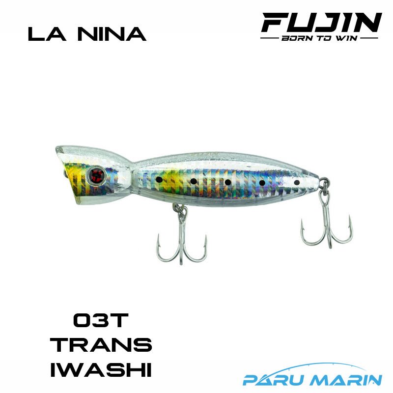 Fujin La Nina Maket Balık Su Üstü Popper 03T Trans Iwashi