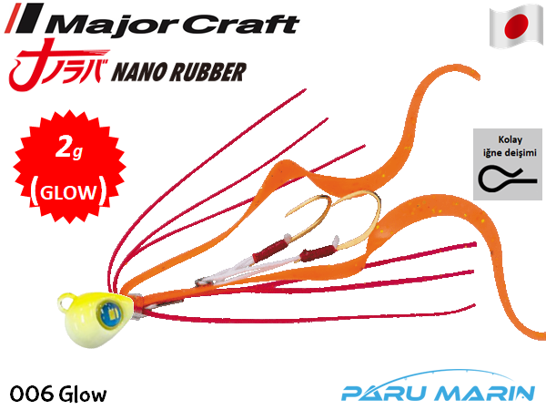 Major Craft Nano Rubber 2gr. 006 Glow