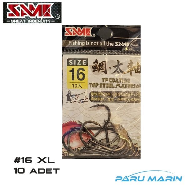 SAME Teflon Tai Rubber Assist İğne No: 16 XL , 10 adet