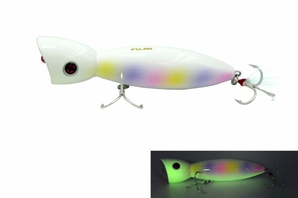 Fujin La Nina Maket Balık Su Üstü Popper 018 Pearl Rainbow Glow