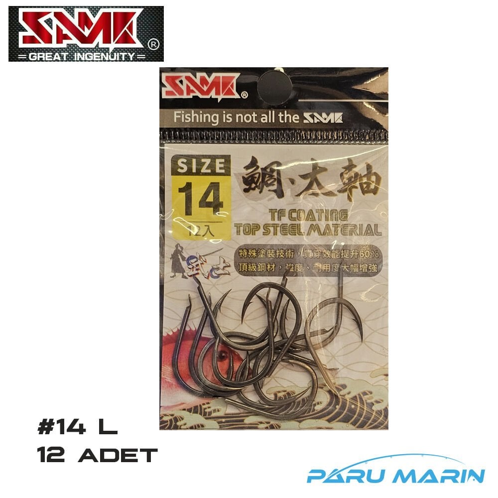 SAME Teflon Tai Rubber Assist İğne No: 14 L , 12 adet