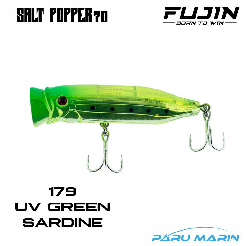 Fujin Salt Popper 70 9.5gr. 179 UV Green Sardine Maket Balık