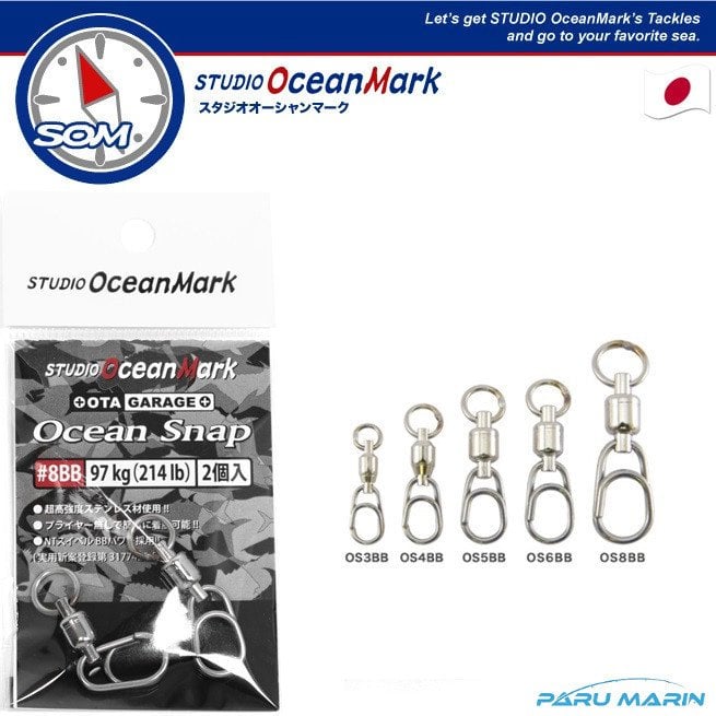SOM OGM Ocean Snap Rulman Fırdöndü Klips  # 8	97 Kg.  214 Lb.