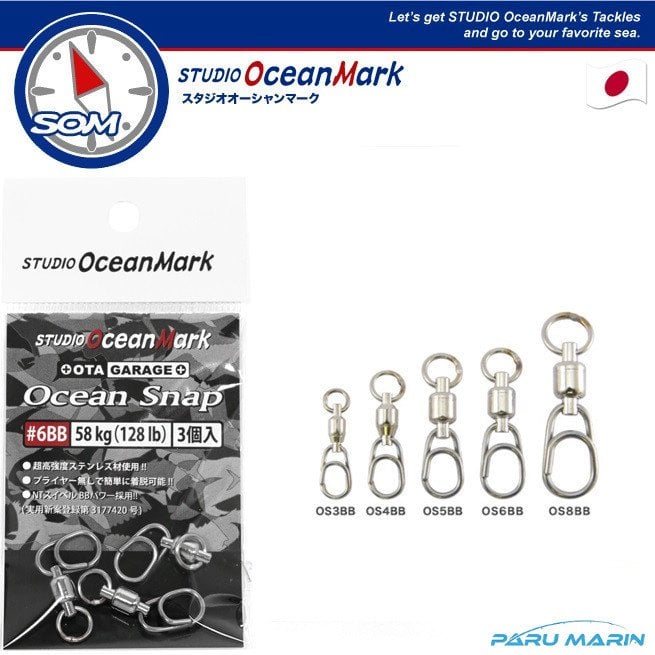 SOM OGM Ocean Snap Rulman Fırdöndü Klips  # 6	58 Kg.  128 Lb.