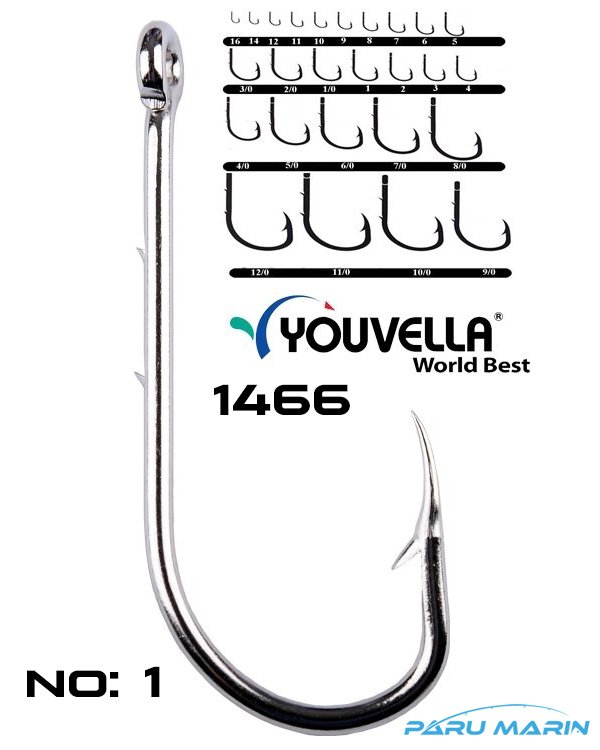 Youvella 1466 (92666) 100'lü kutu nikel iğne No:1