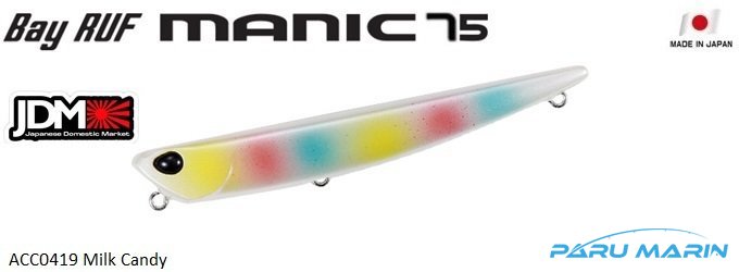 Duo Bay Ruf Manic 75 ACC0419 Milk Candy