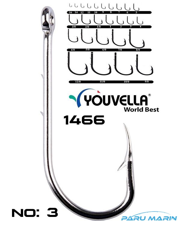 Youvella 1466 (92666) 100'lü kutu nikel iğne No:3
